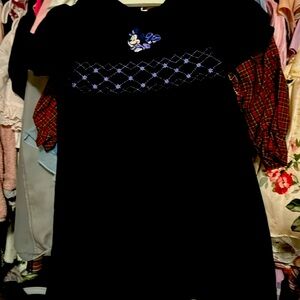 Disney velvet navy blue dress